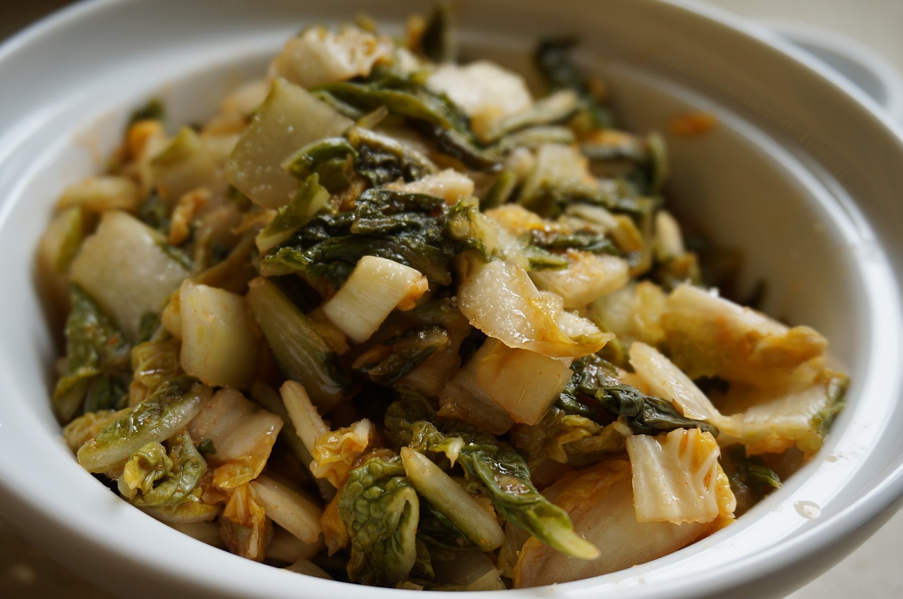 cabbage fermented kimchee free photo