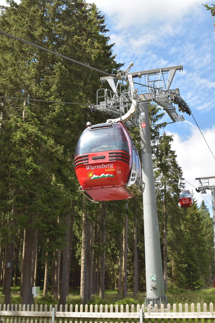 cabin cable car mountains free photo