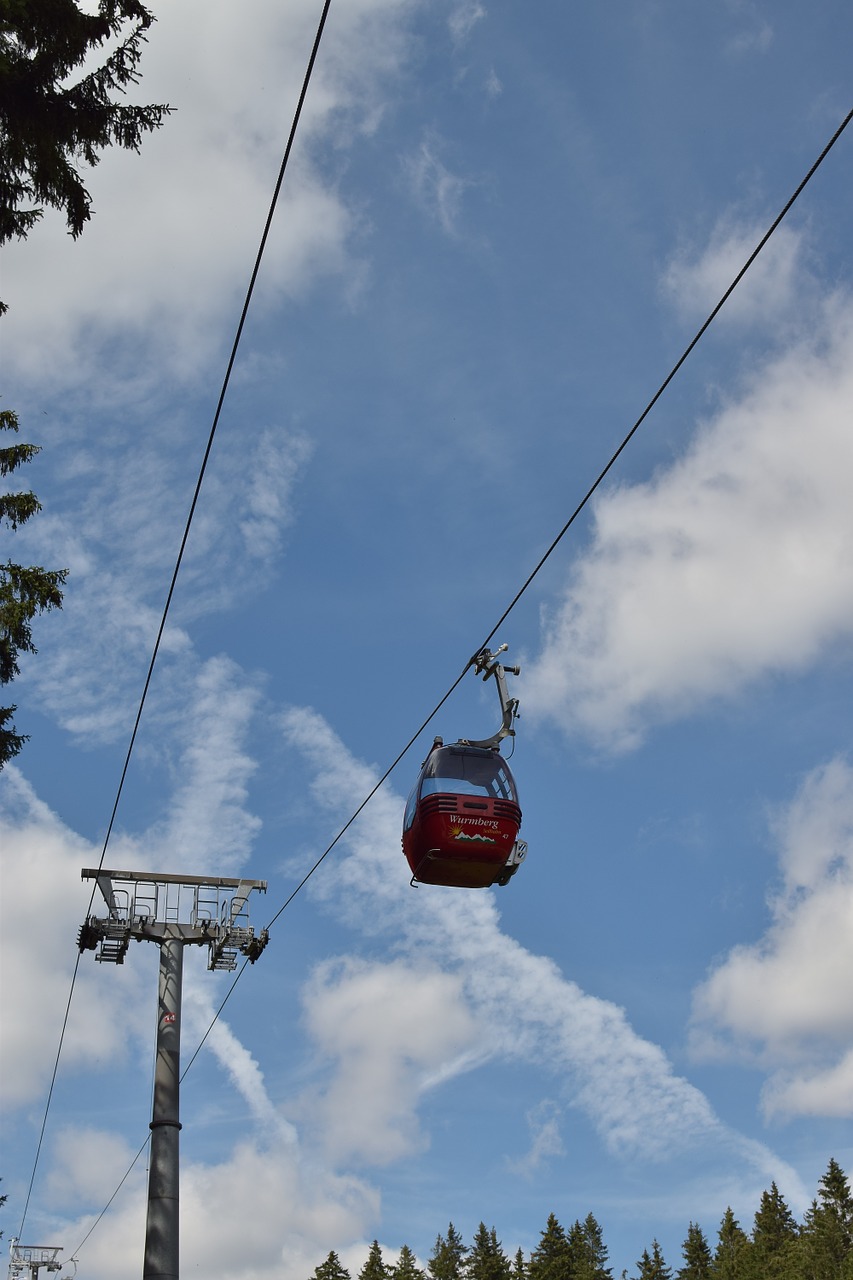 cabin cable car mountains free photo