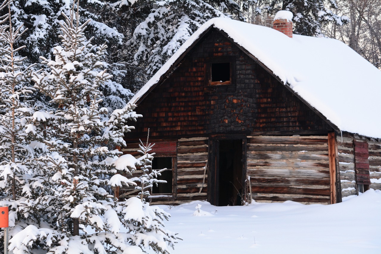 grimshaw winter cabin free photo