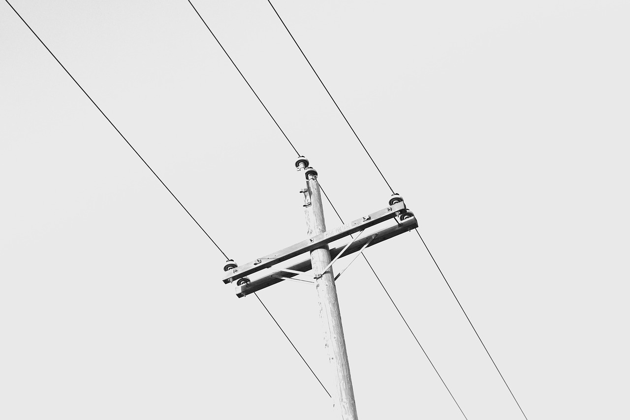 cable wire pole free photo