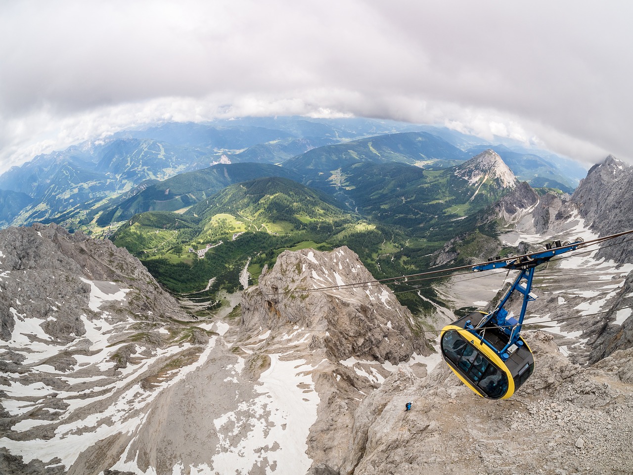 cable car mountains alpine free photo