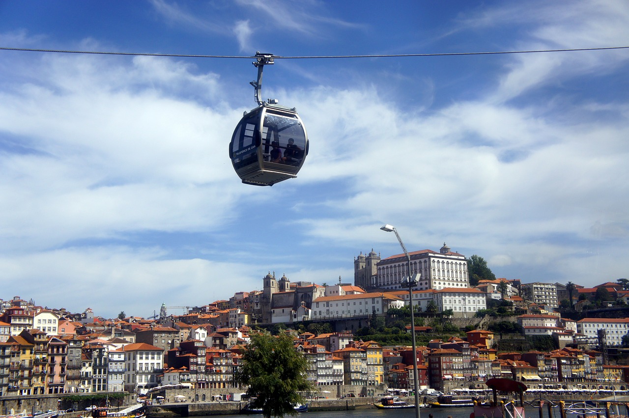 cable car portugal holiday travel free photo