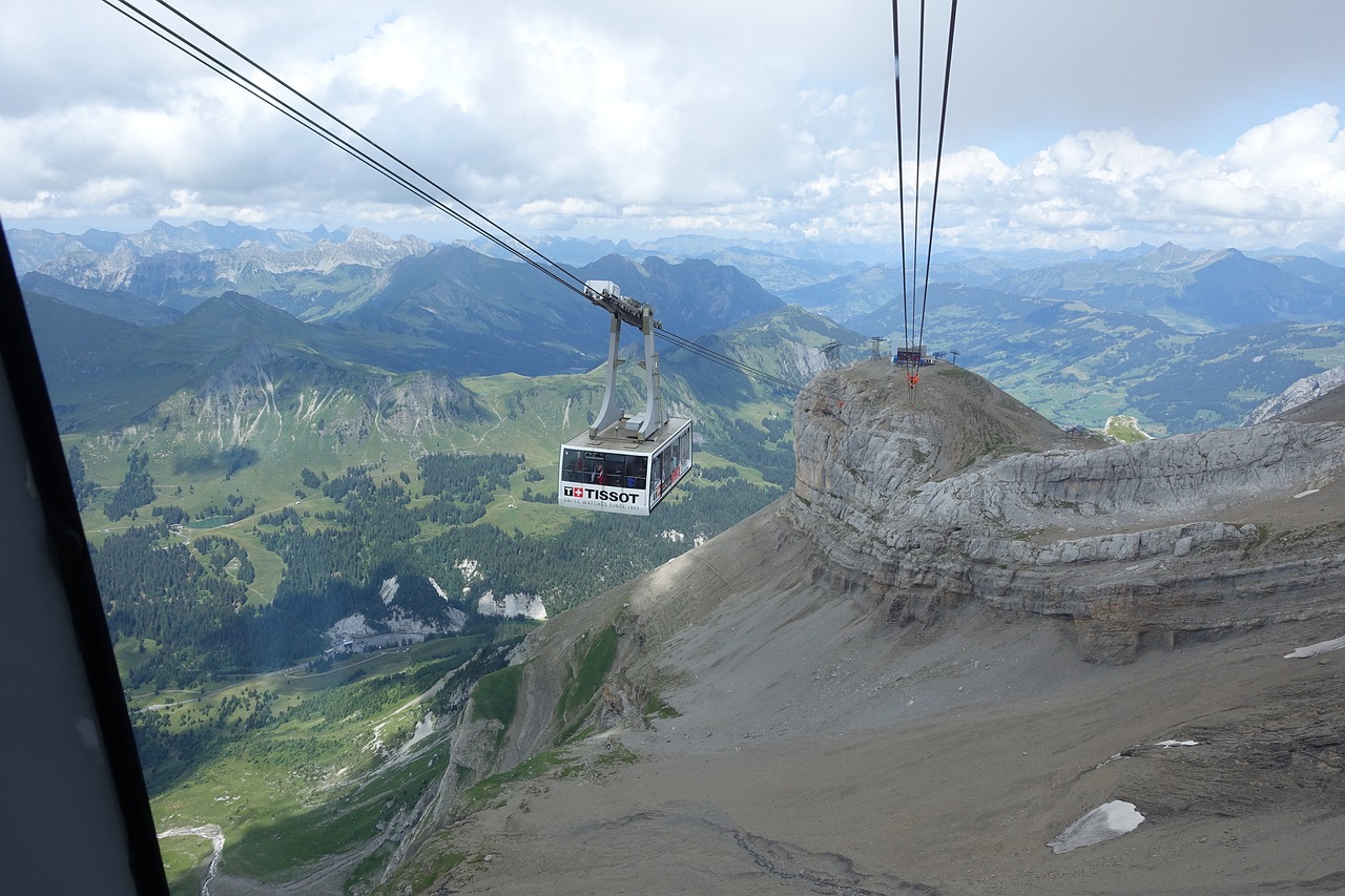 cable car  mountain  nature free photo