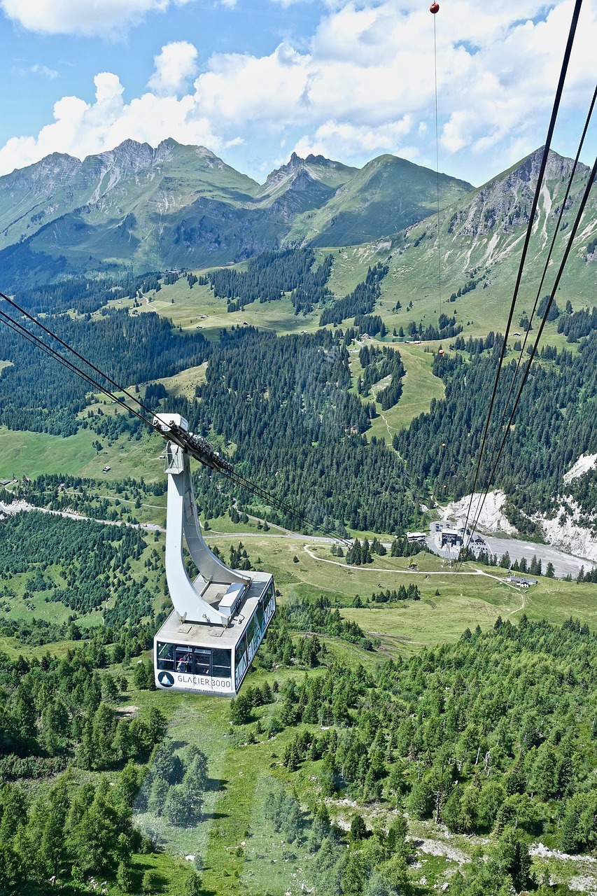 cable car  alps  nature free photo