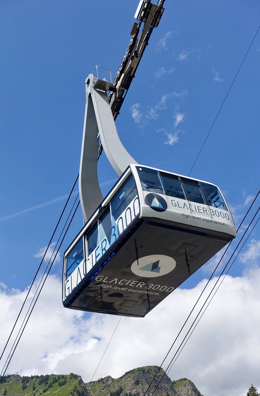 cable car  sky  alps free photo