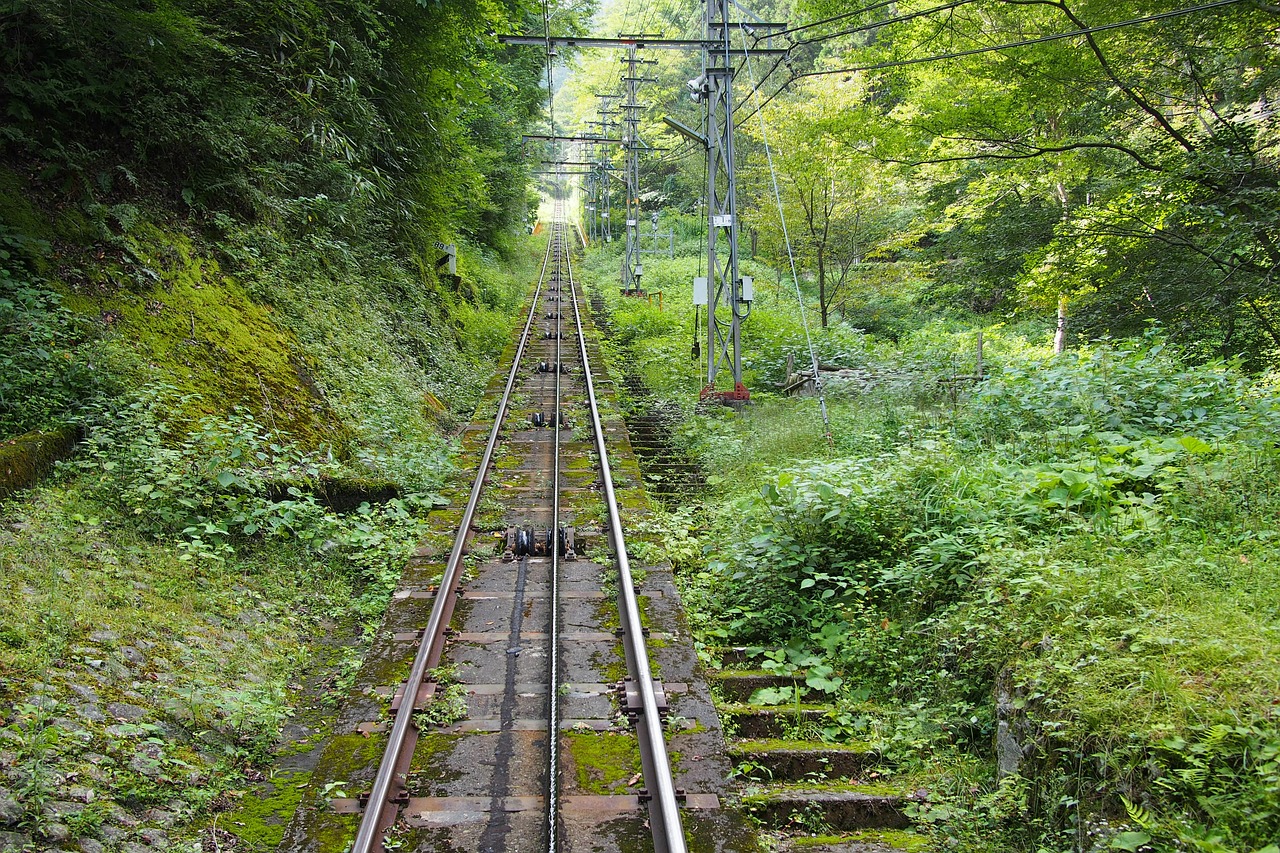 cable car railway mountain free photo