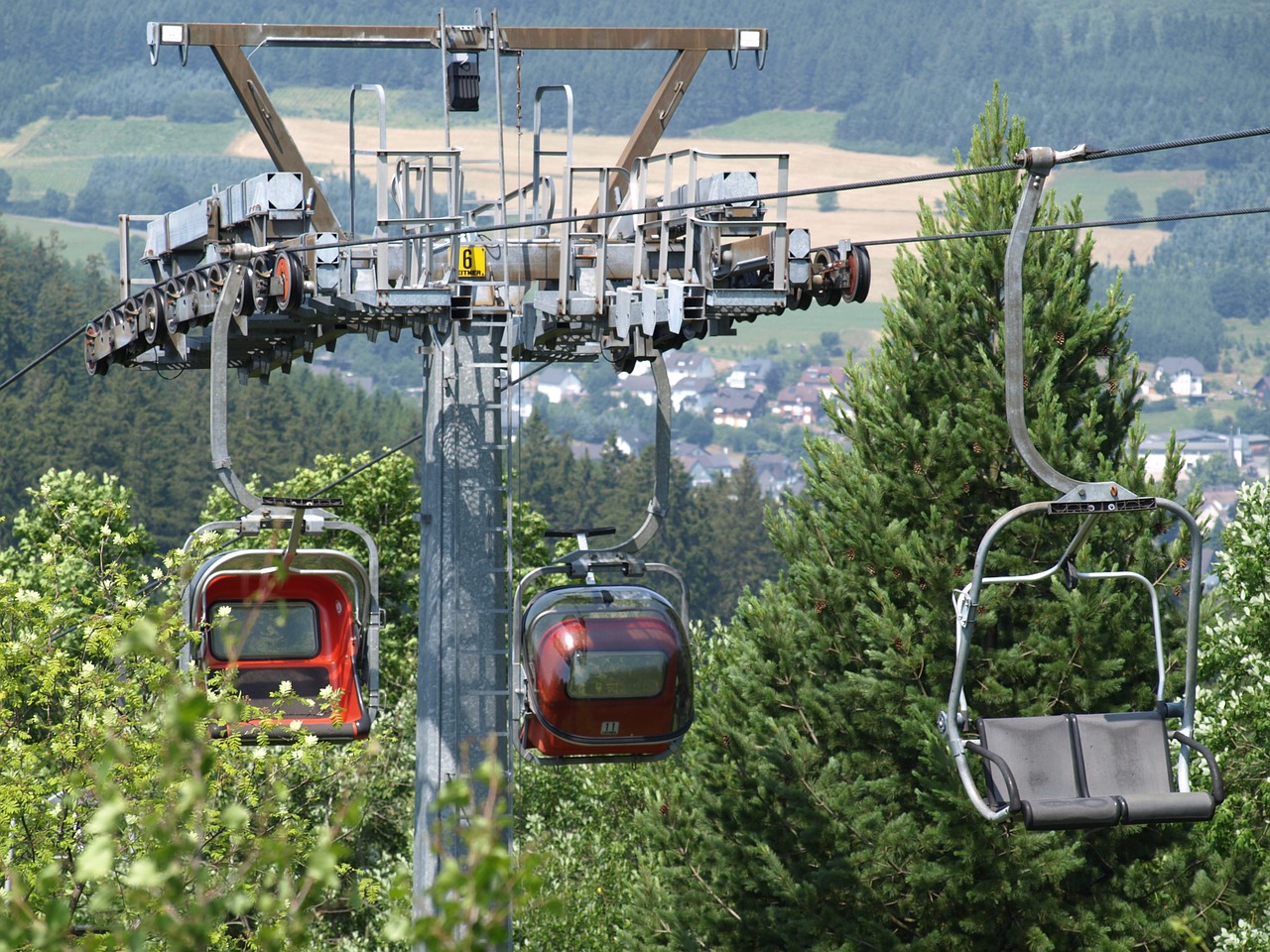 cable car high ski lift free photo