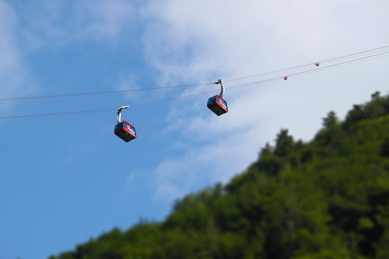 cable cars sky lift transportation free photo