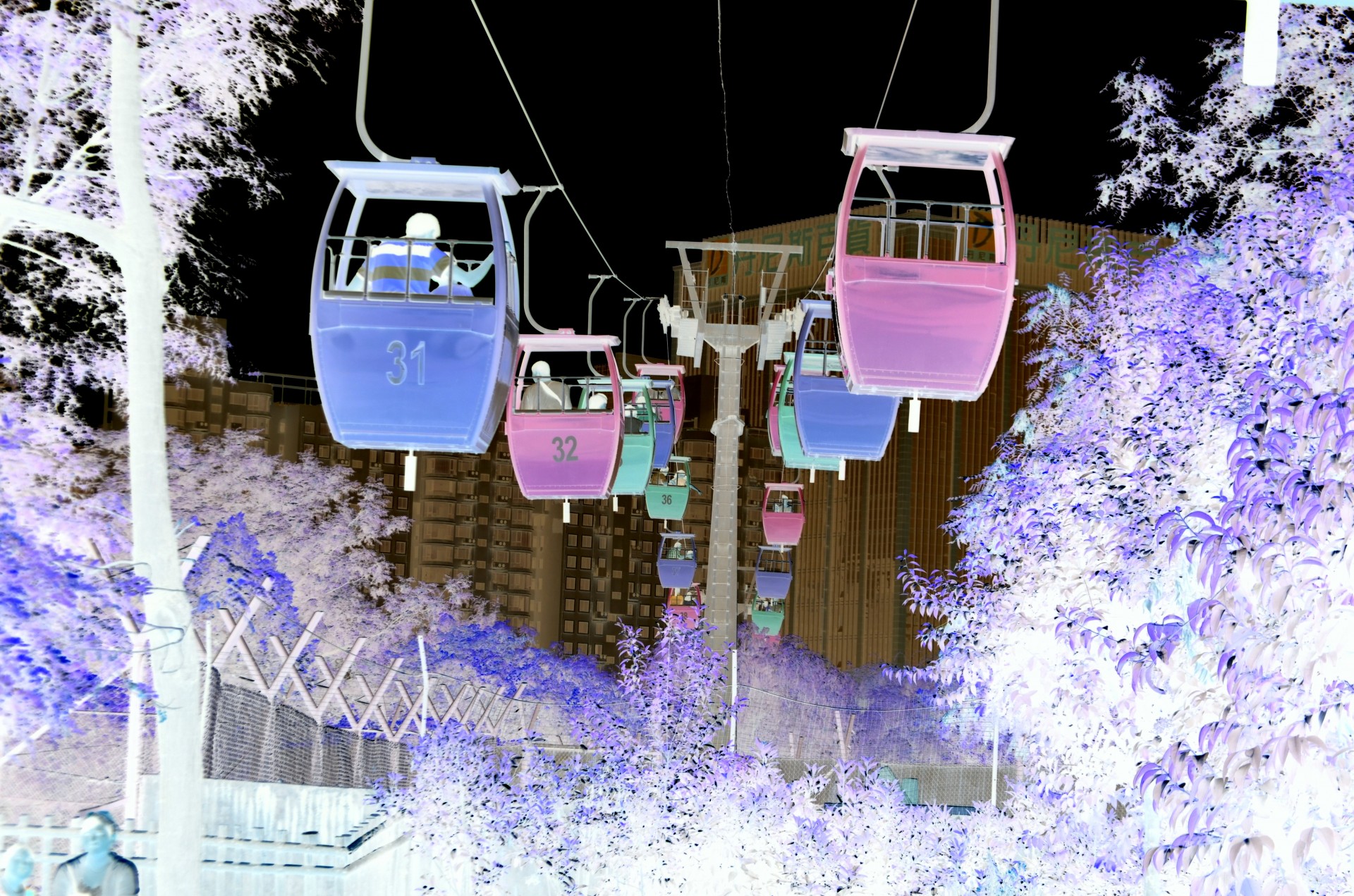 cable car gondola reverse image free photo