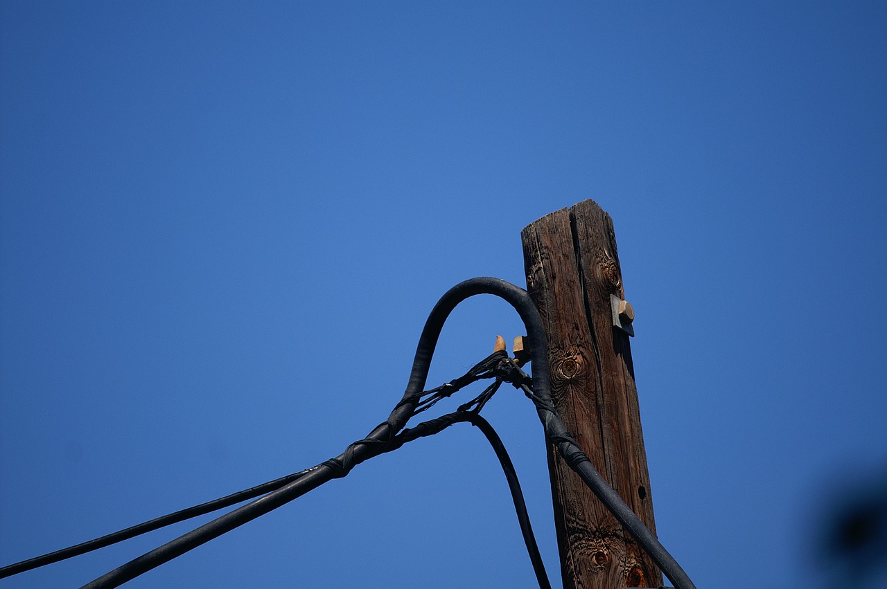 cables column brown free photo