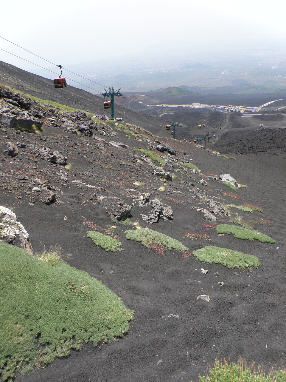 cableway etna volcano free photo