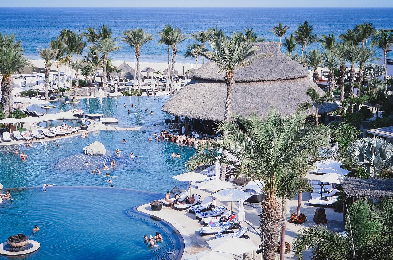 cabo azul  vacation  pool free photo