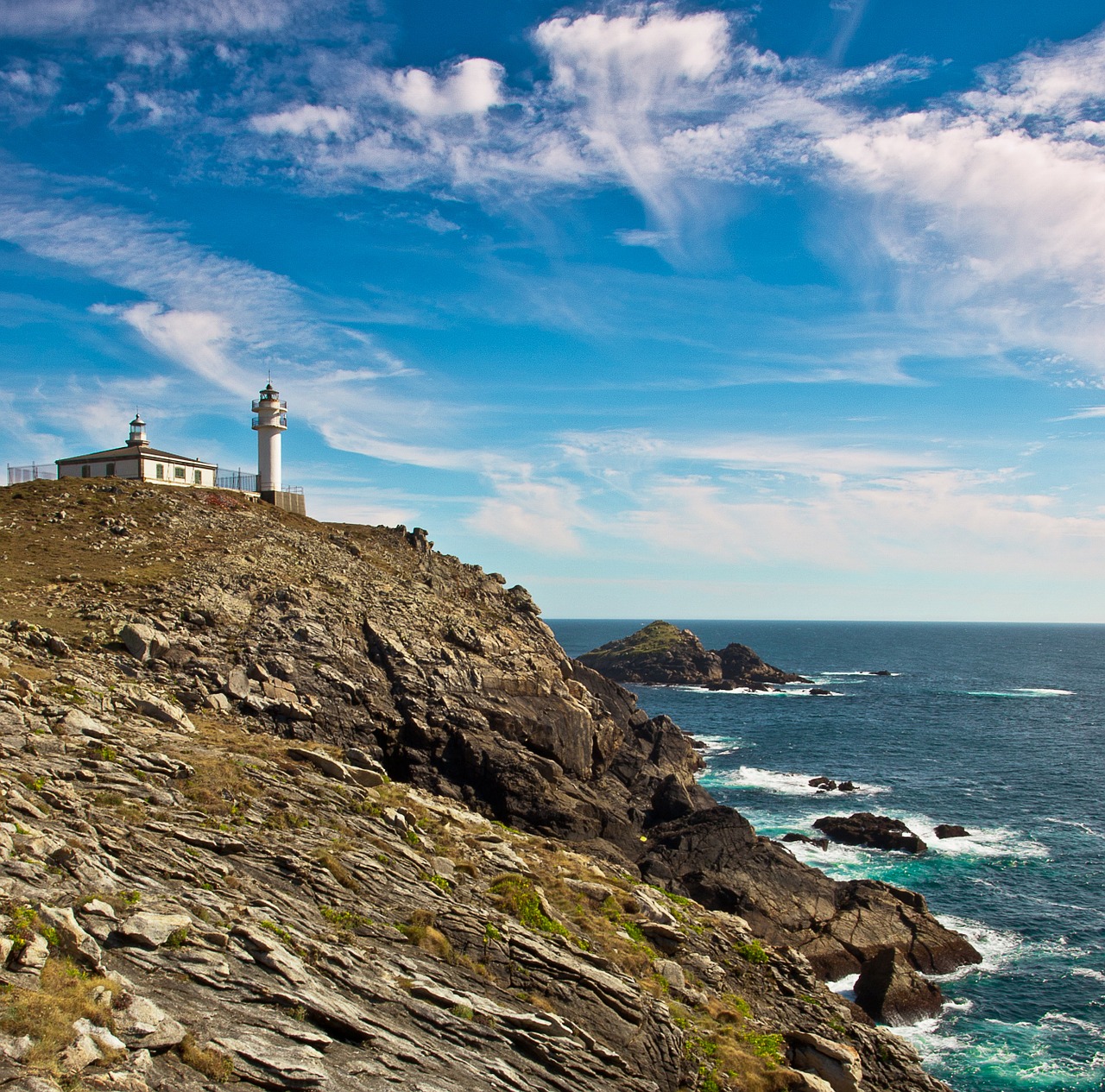 cabo touriñán spain lighthouse free photo