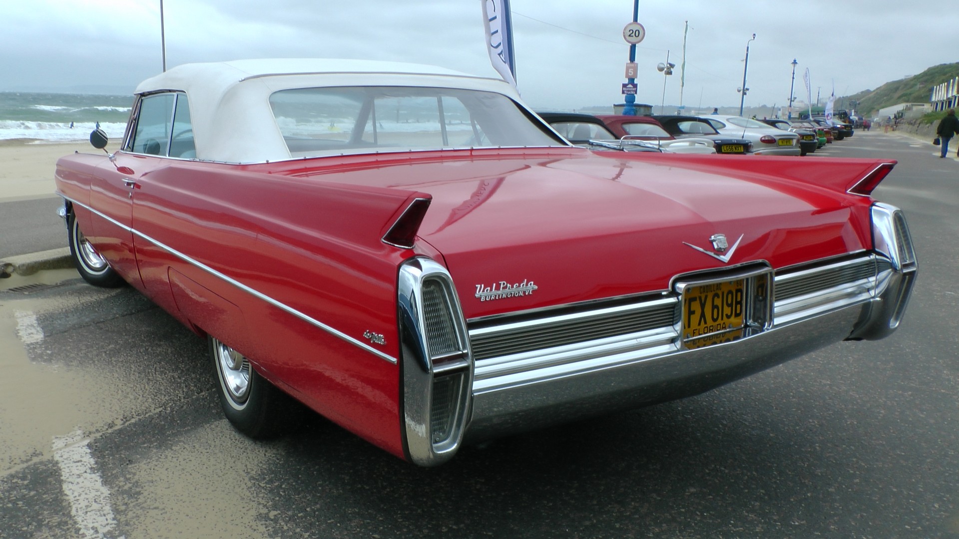 cars cadillac de ville rear view cadillac de ville free photo