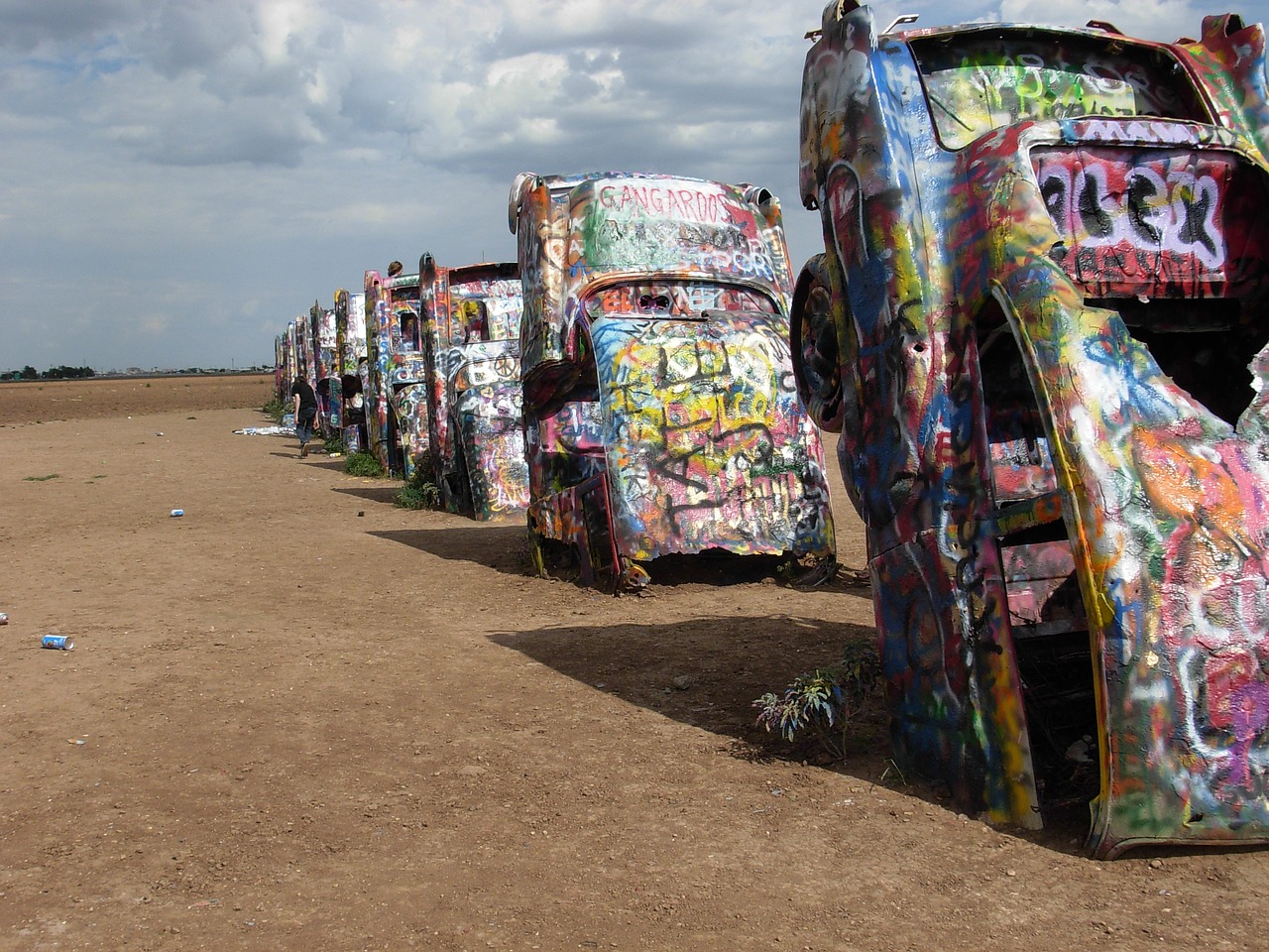 cadillac ranch cadillac amarillo free photo