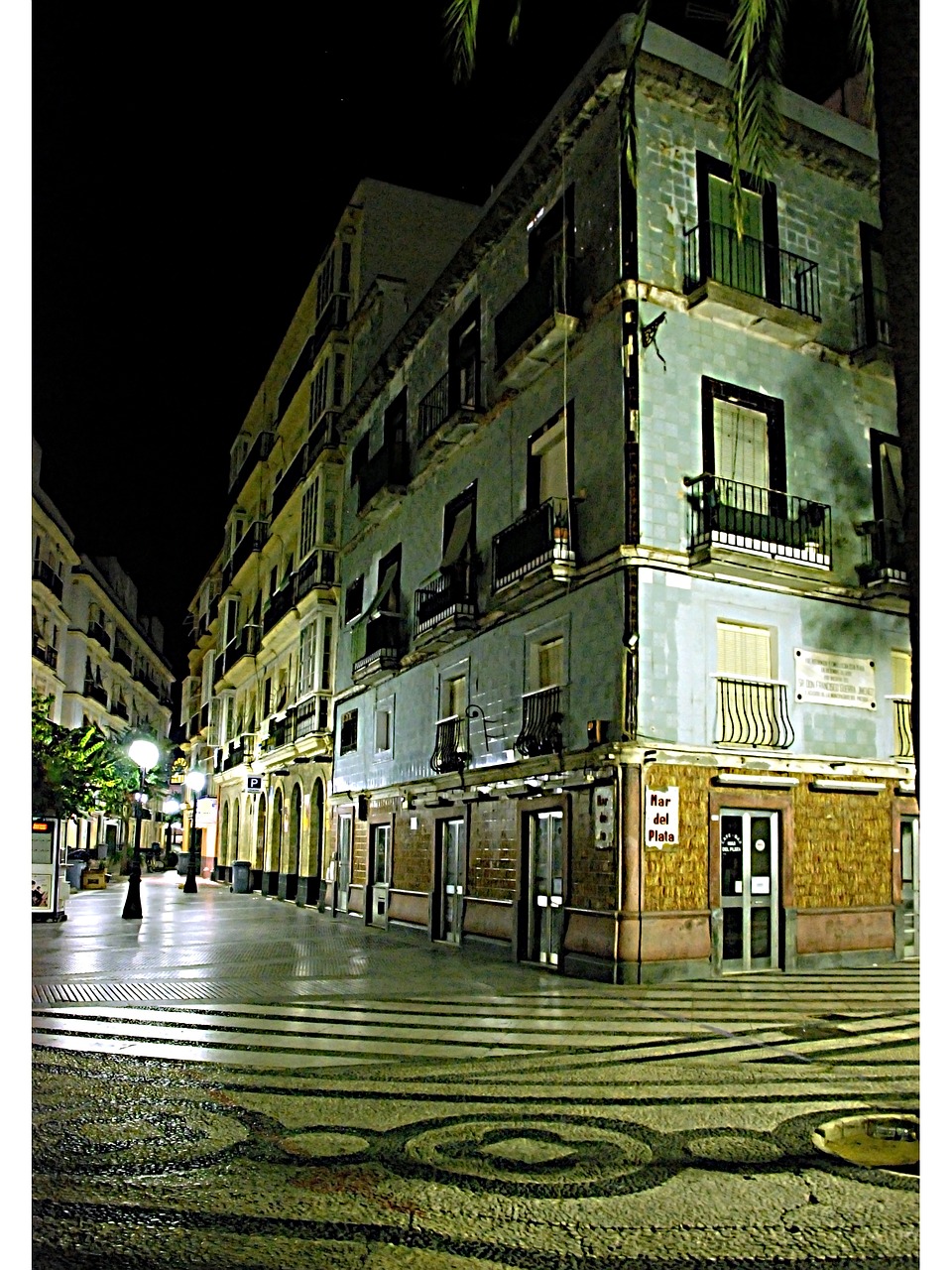 cadiz night plaza free photo