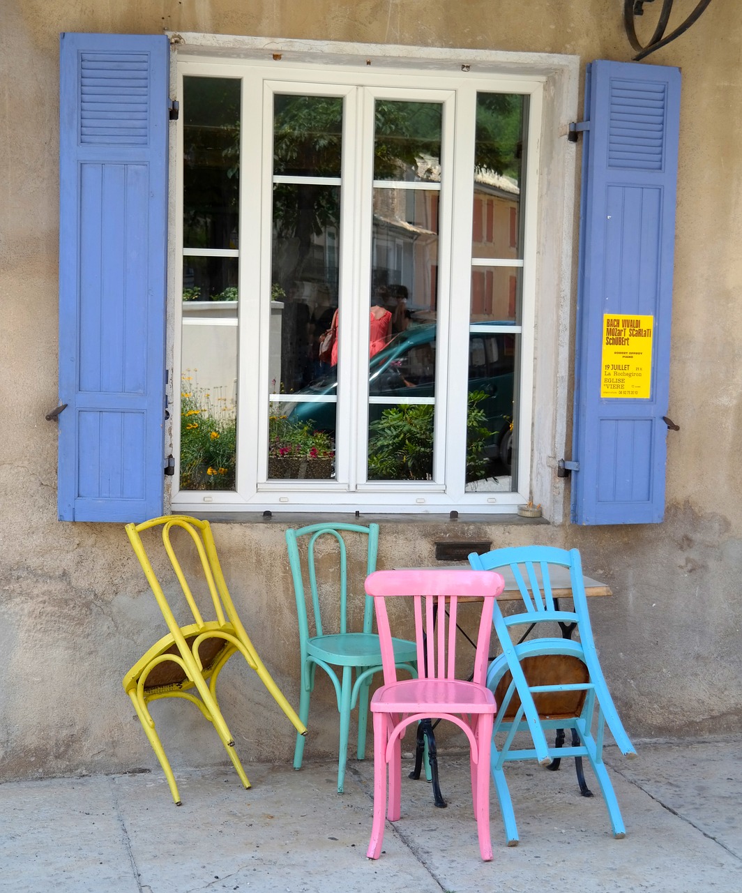 cafe chair colorful free photo