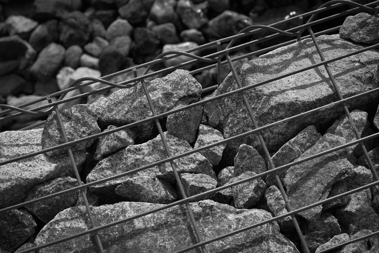 cage stones grid free photo