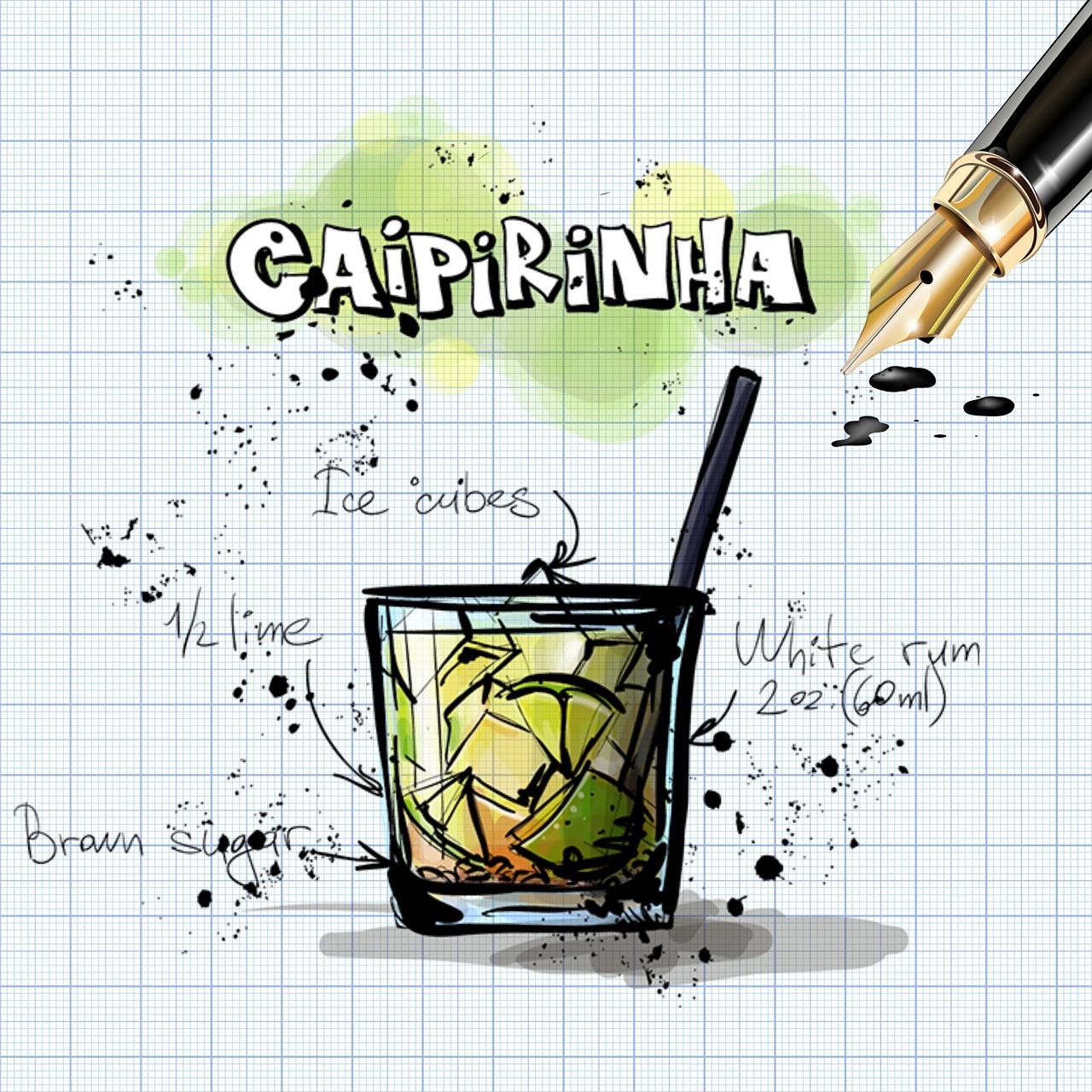 caipirinha cocktail drink free photo