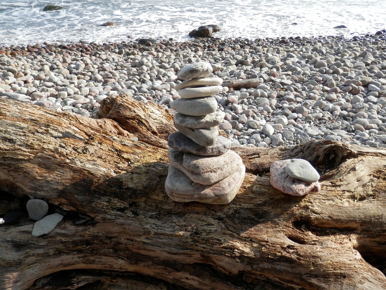 cairn bank baltic sea free photo