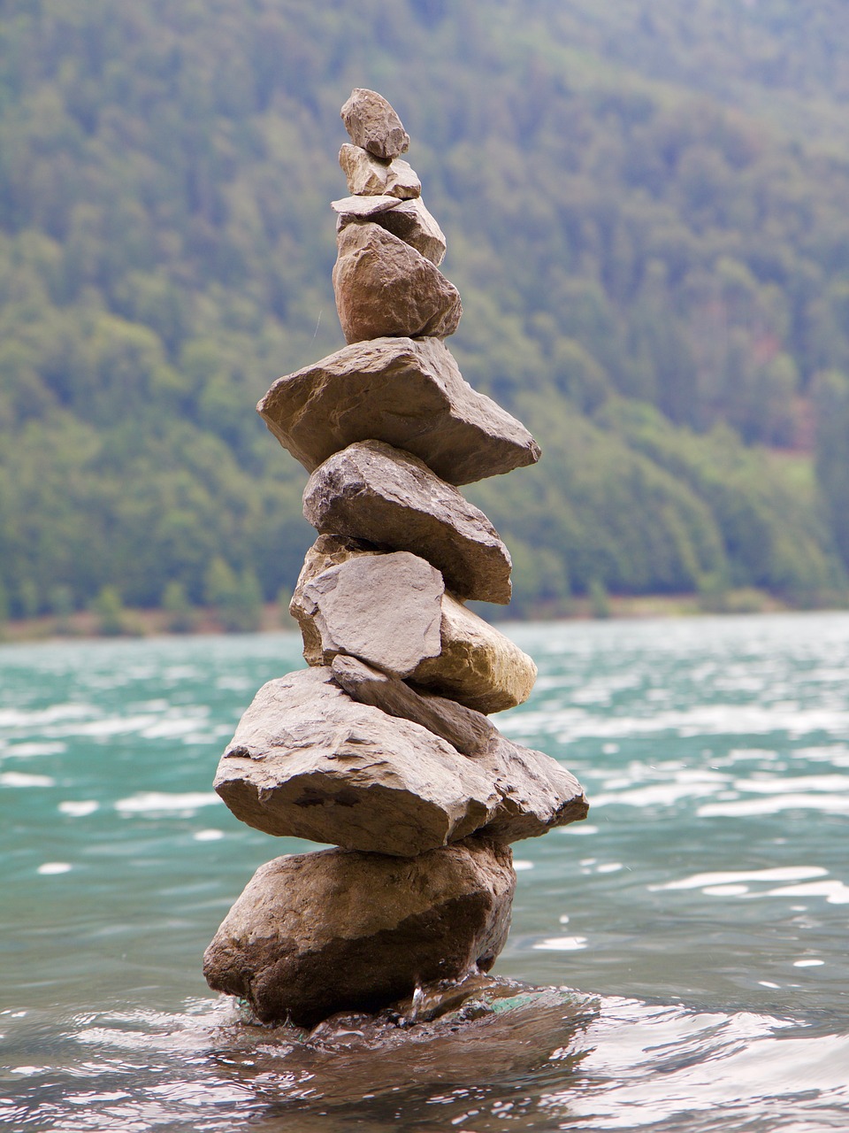 cairn stone tower stones free photo