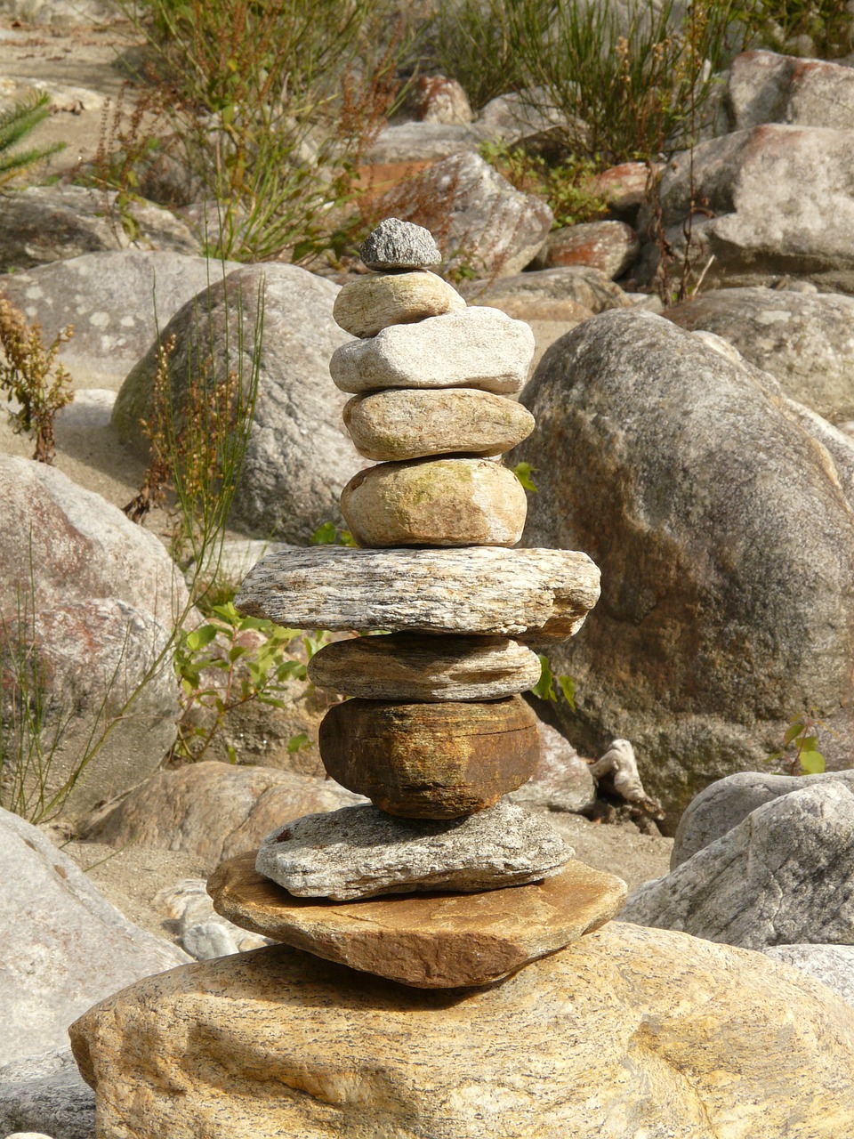 cairn stone rock free photo