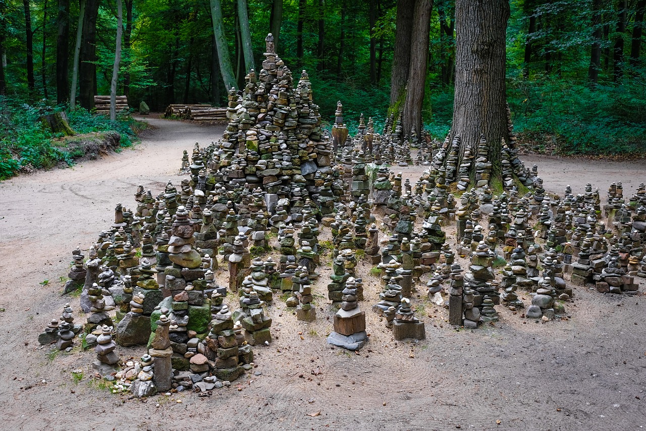 cairn  art  forest free photo
