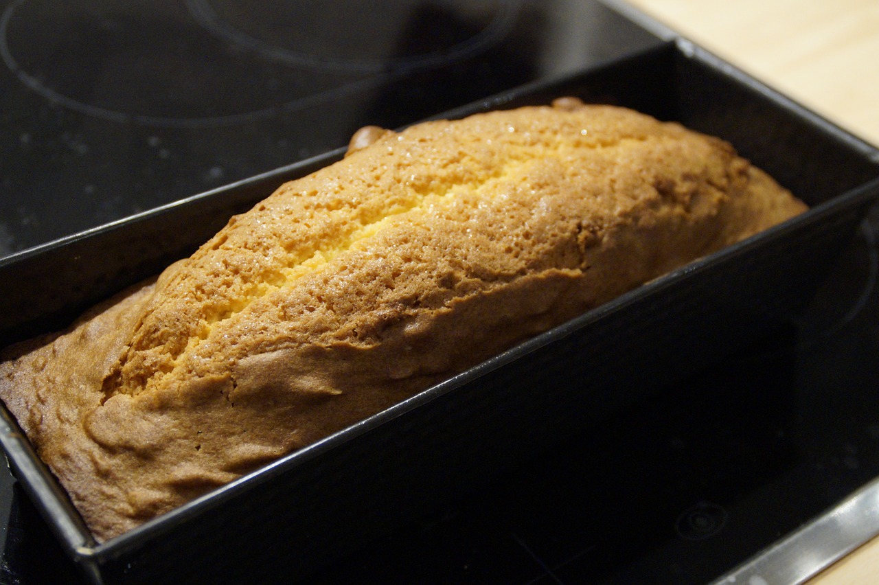 cake loaf pan bake free photo