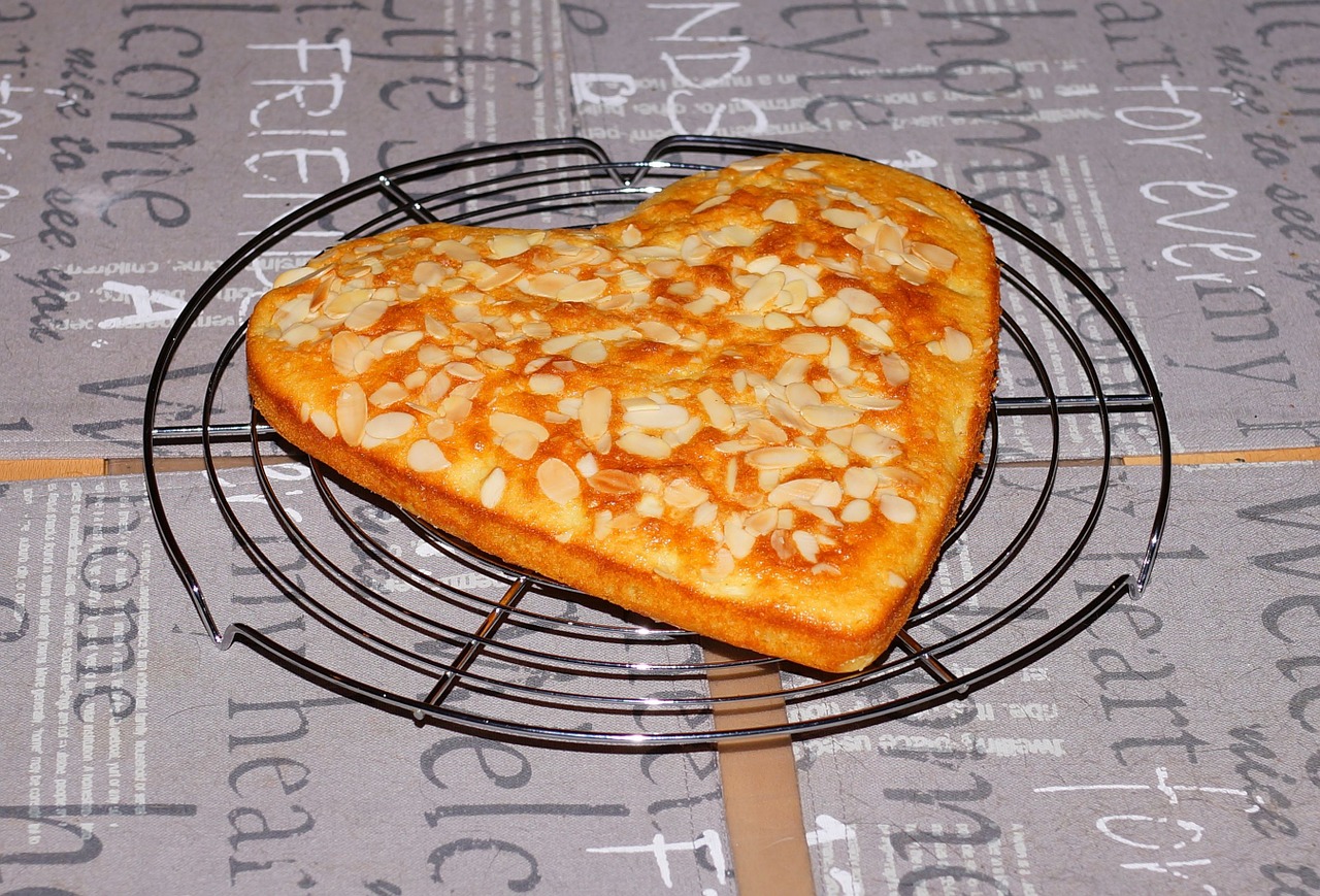 cake heart shape frisch free photo