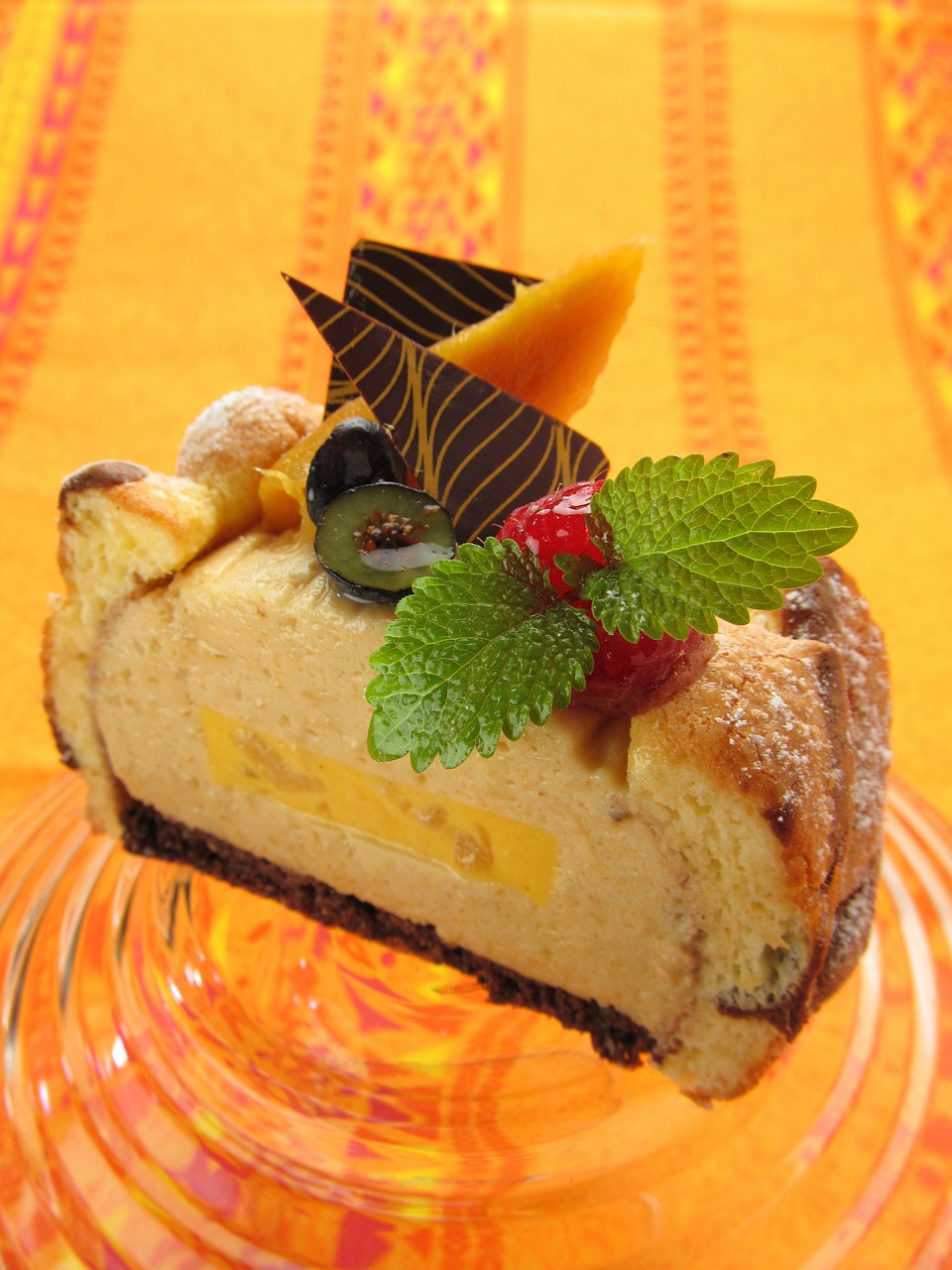 cake tahiti mango free photo
