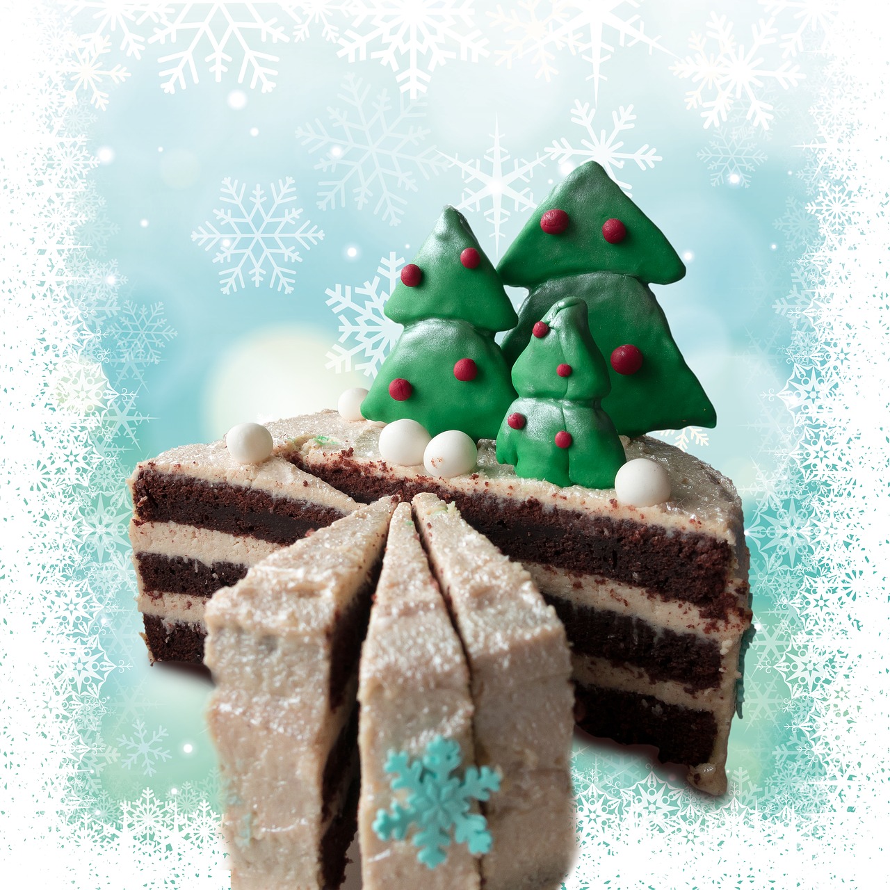 cake christmas winter free photo