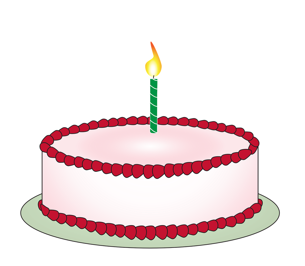 cake birthday candle free photo