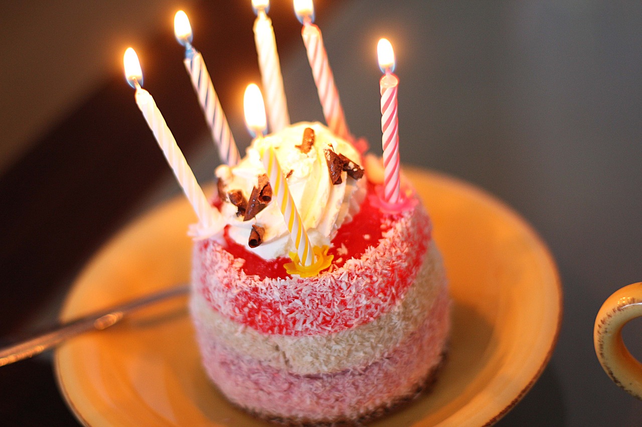 Birthday Cake with Lit Candles by FantasyStock on DeviantArt