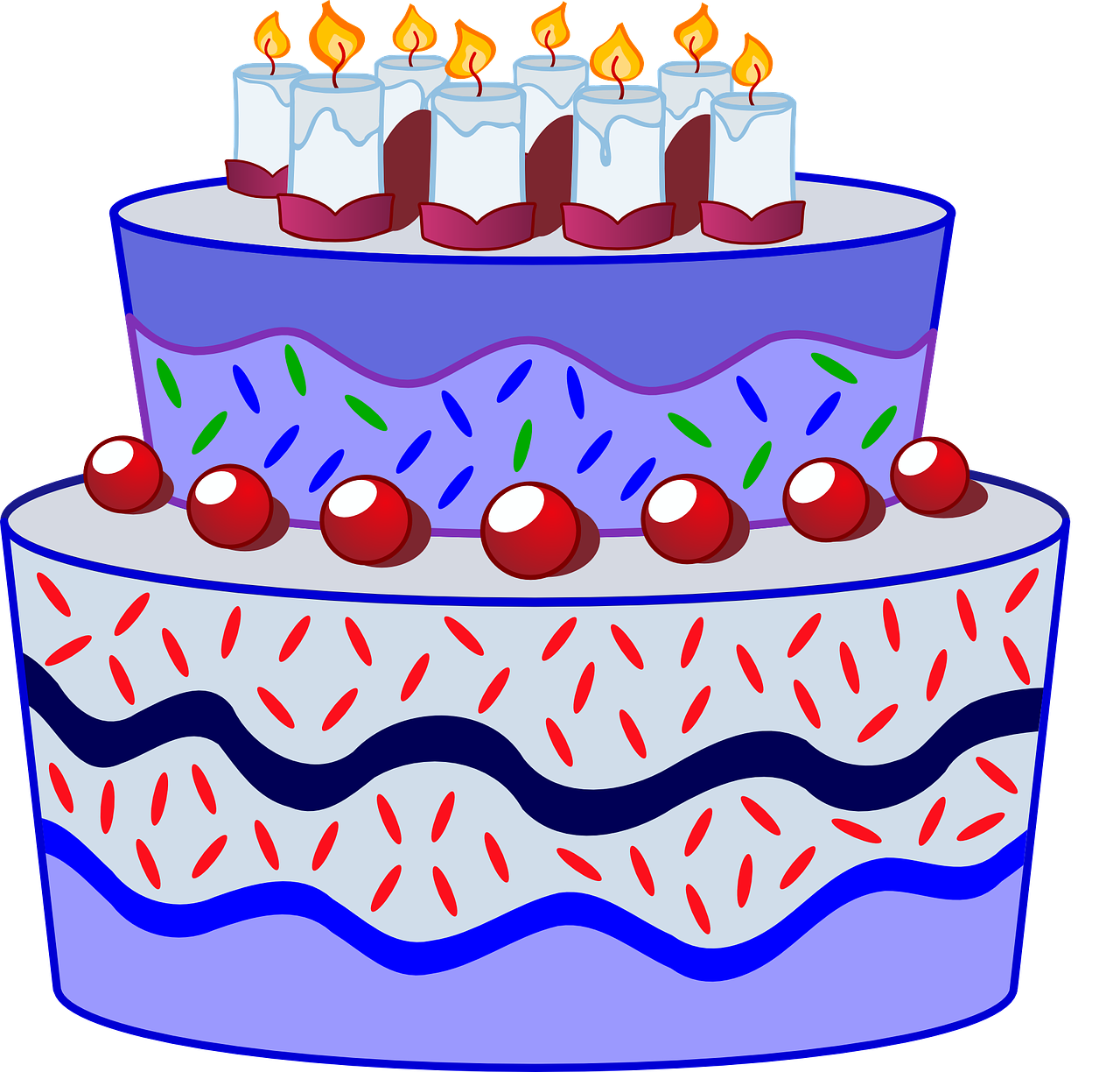 cake birthday candles free photo