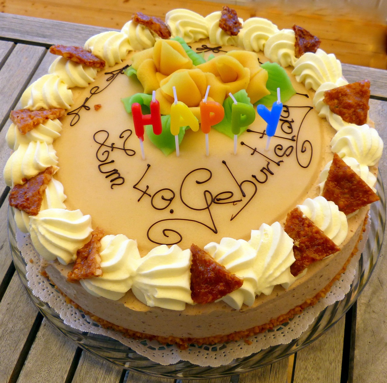 cake birthday cake marzipan free photo