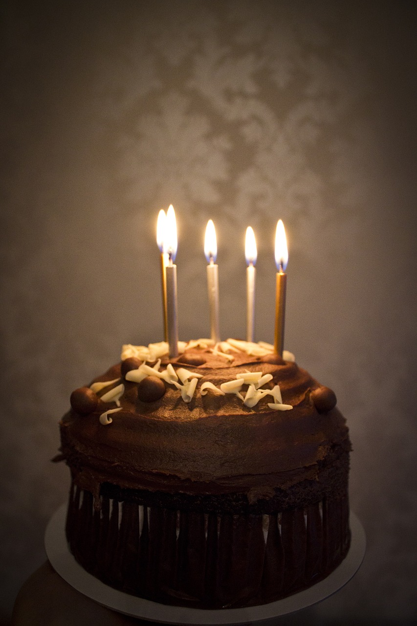 cake candles birthday free photo