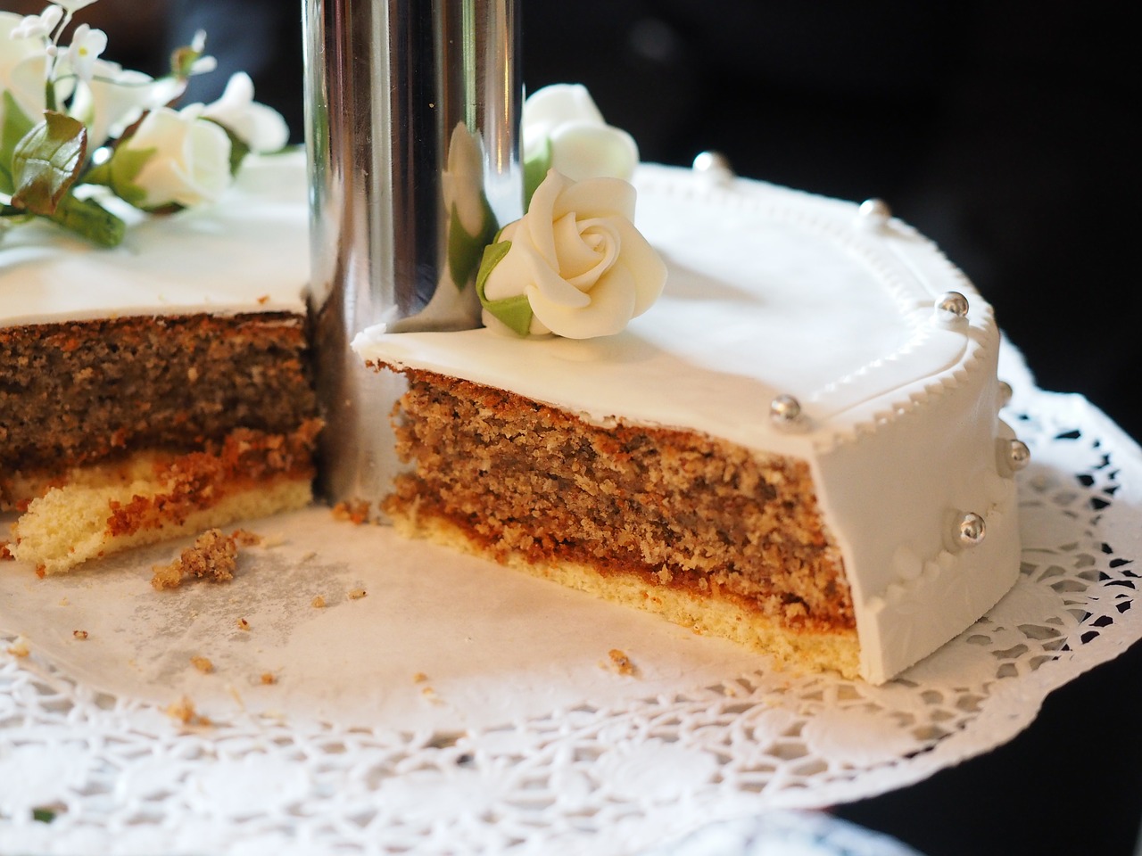 cake wedding cake cream pie free photo