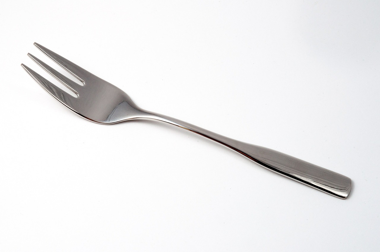 cake fork metal cutlery free photo