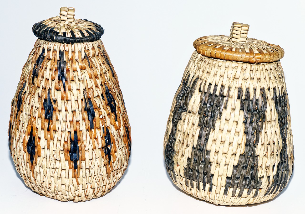 calabash container woven free photo