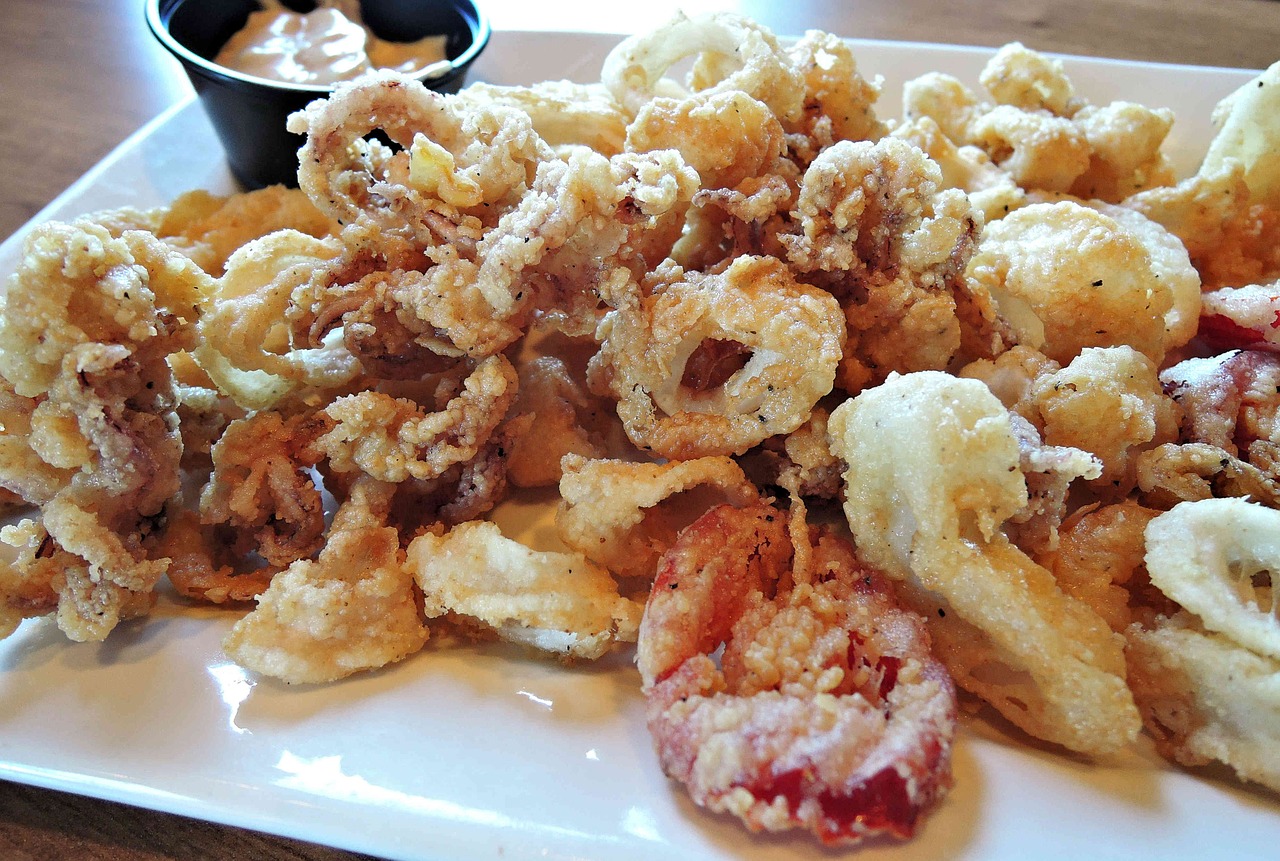 calamari tempura deep fried free photo