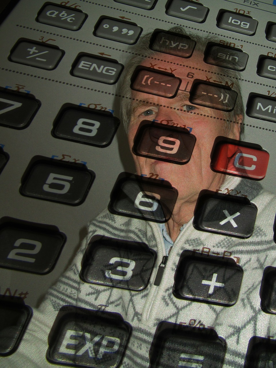 calculator man face free photo