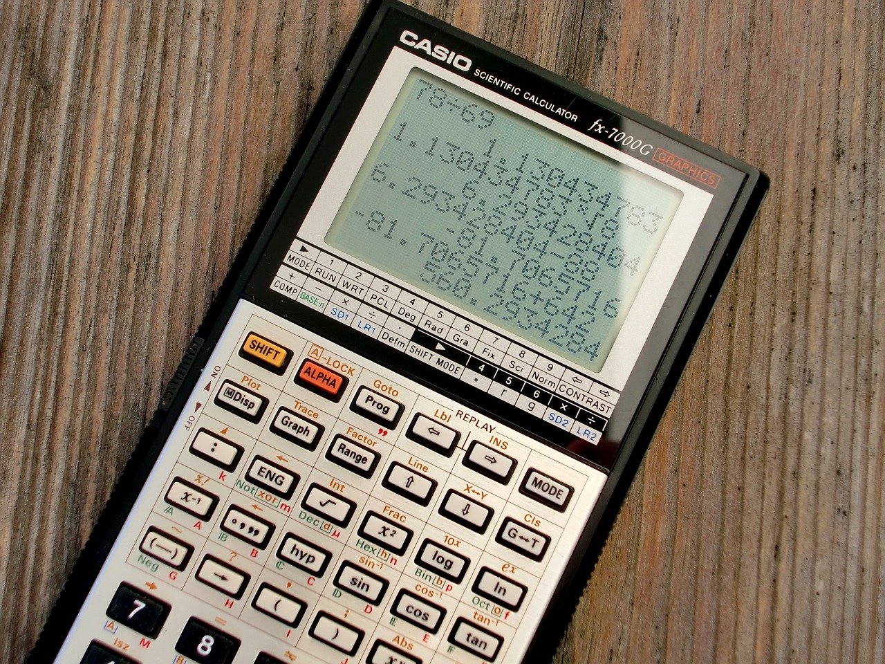 calculator graphing calculator casio fx-7000 g free photo