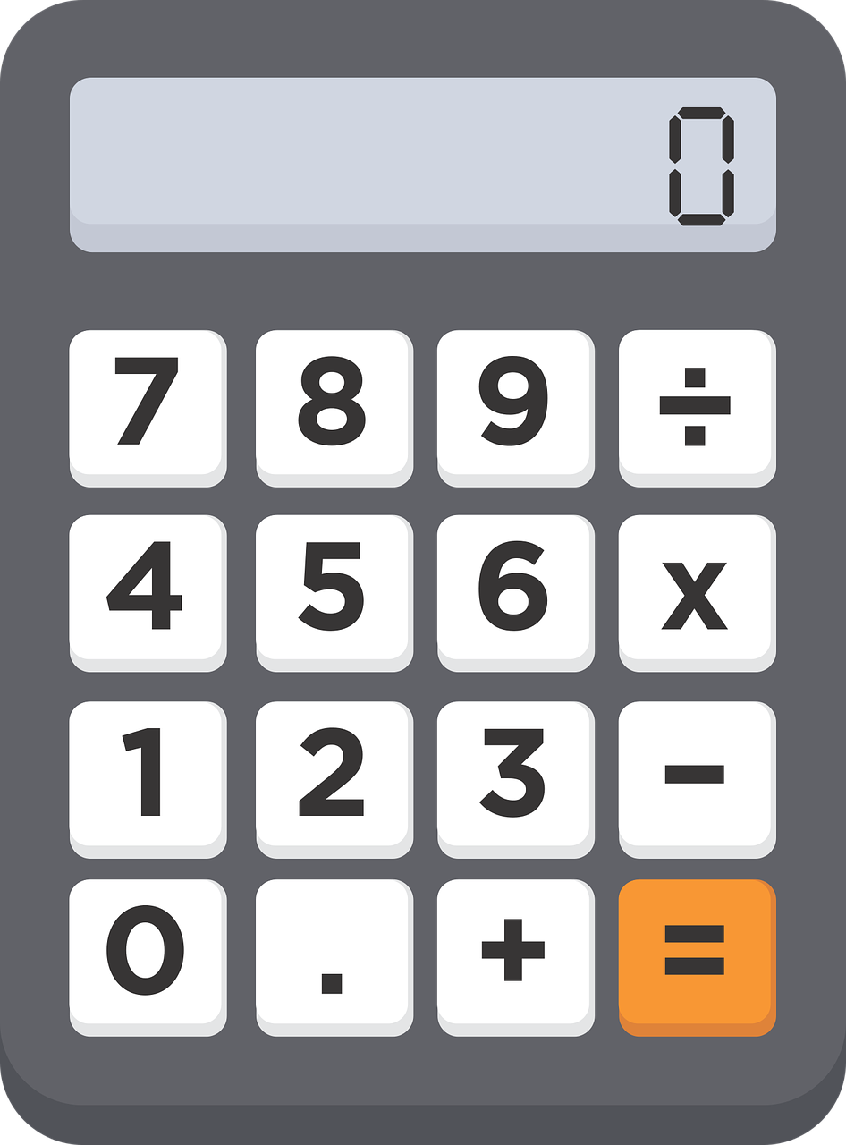 calculator numbers 0 free photo