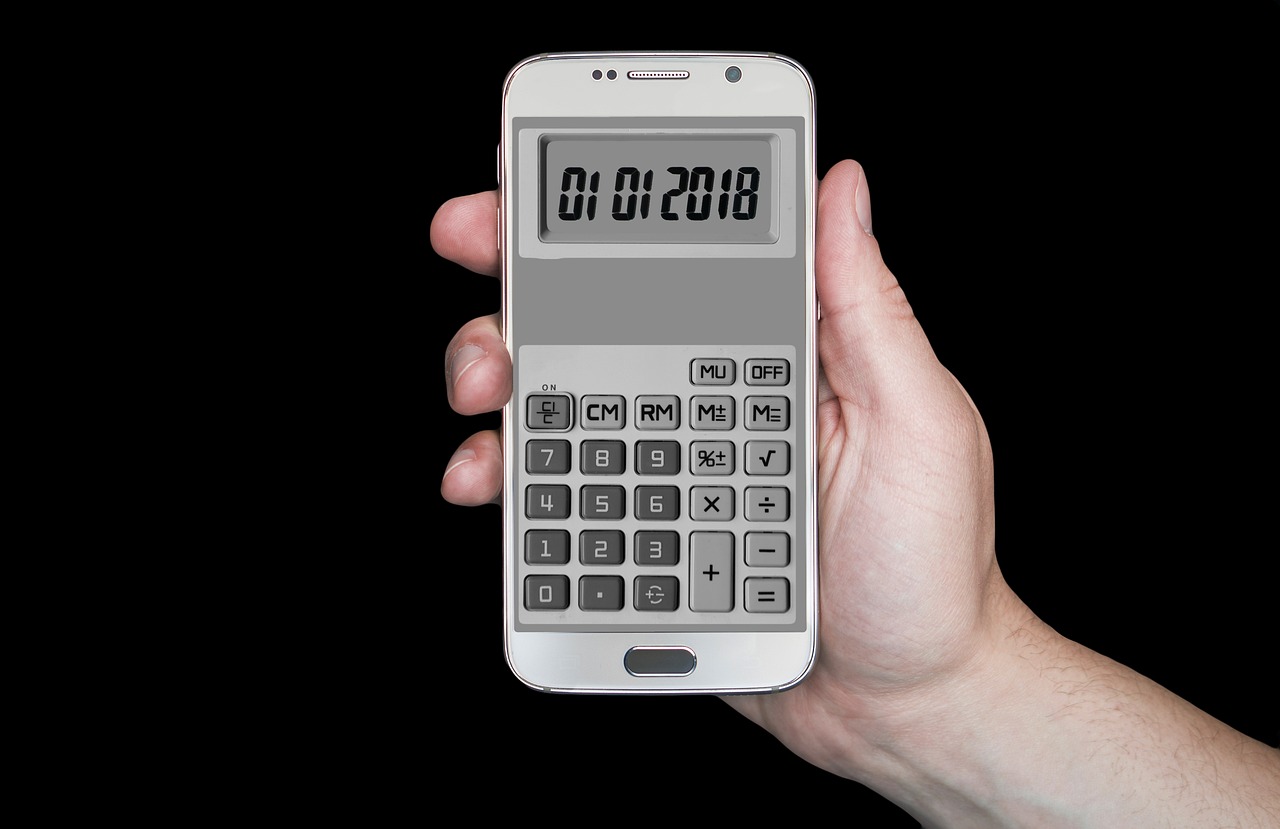 calculator new year's day date free photo