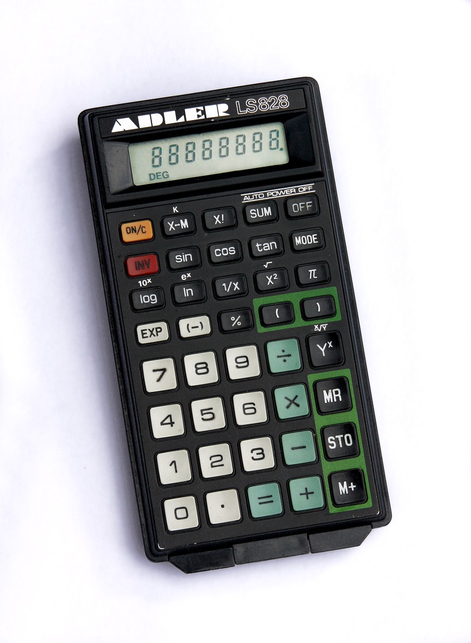calculator  retro  old free photo