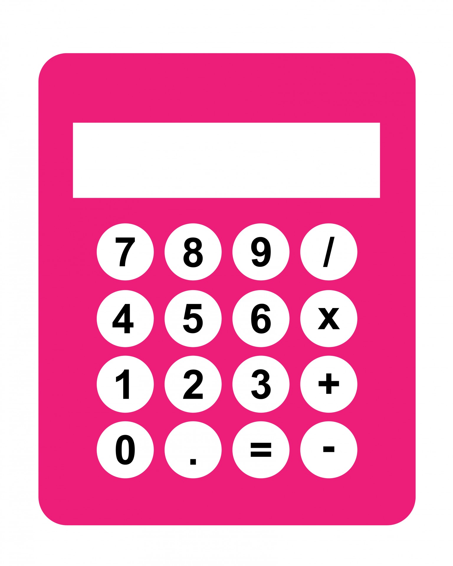 calculator pink hot pink free photo