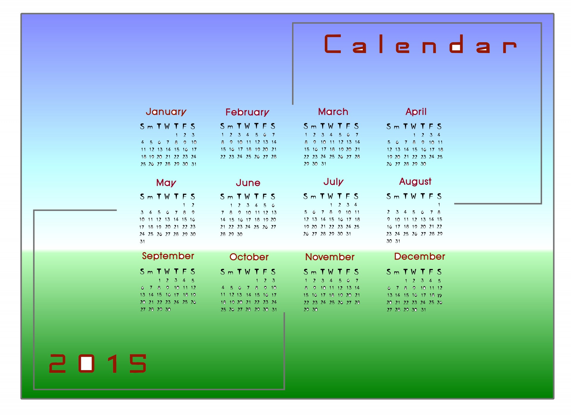 calendar 2015 2015 calendar free photo