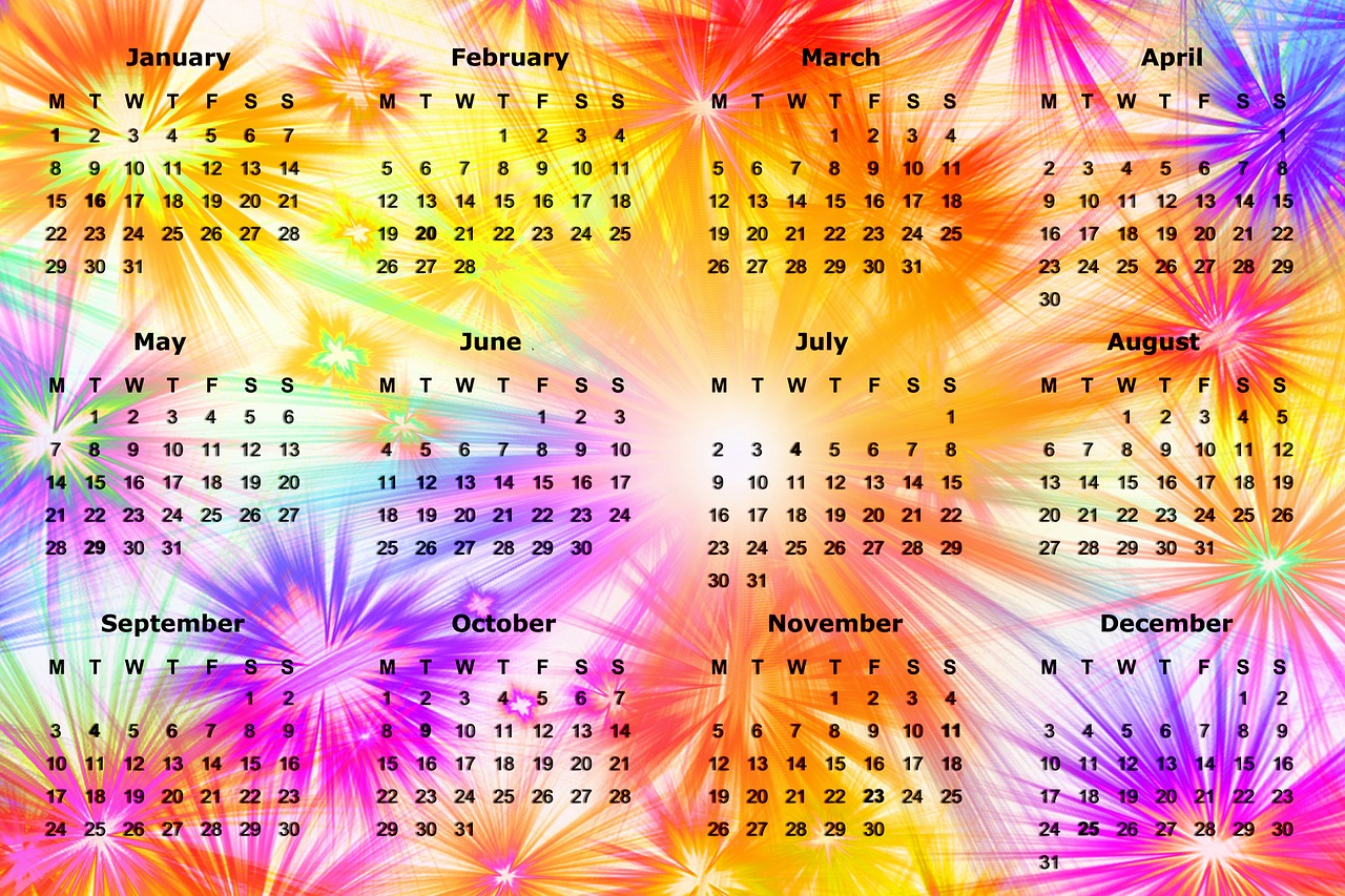 calendar new year's day new year's eve free photo