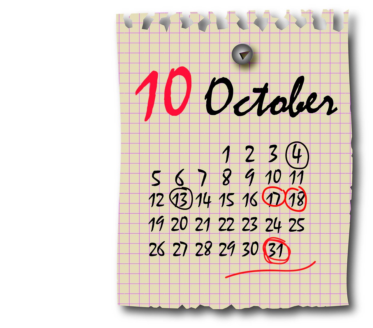 calendar october wall free photo